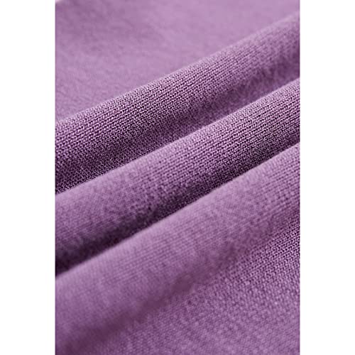 Image of CHICWISH Women's Mock Neck Satin Spliced Bubble Sleeves Knit Top