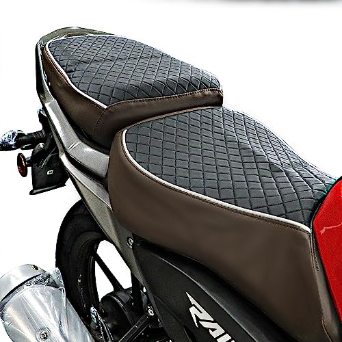 Image of TVS Seat Cover for Sweat Free Comfortable Riding| Nylon Thread Stitching for Strength| Bike Riding Accessories|Heat & UV Ray Protection|Enhanced Tear Resistance