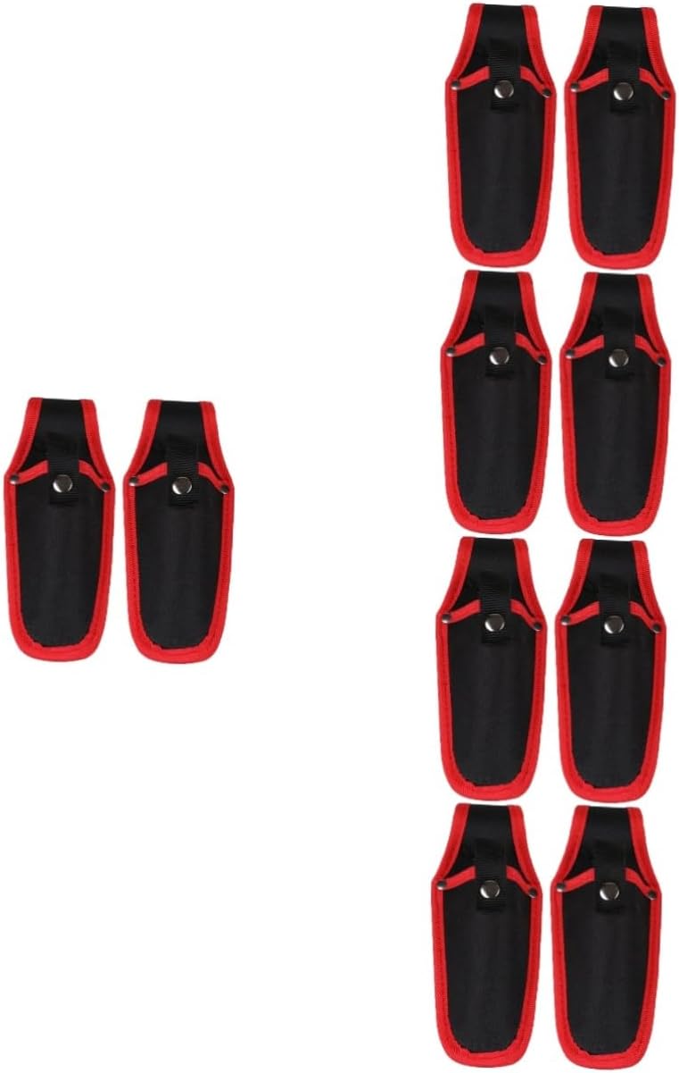 Housoutil 10pcs Pruning Shears Garden Tool Pouch Canvas Scissor Case Pliers Carrier for Stylists