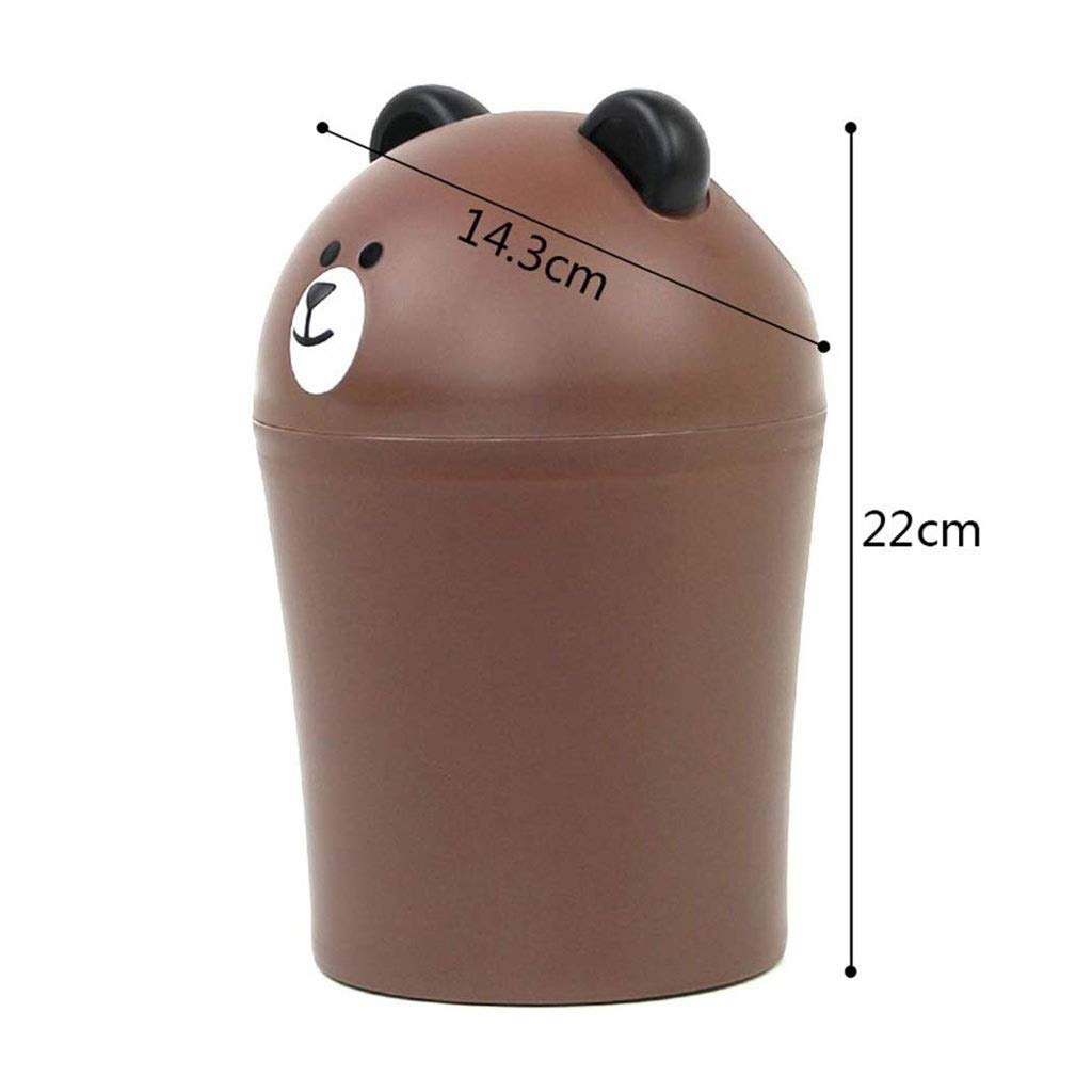 Mülleimer, Mülleimer Mini Mülleimer Mit Deckel, Küchenarbeitsplatte, Tisch, Badezimmer, Büro, Schreibtisch Mülleimer/Gelb