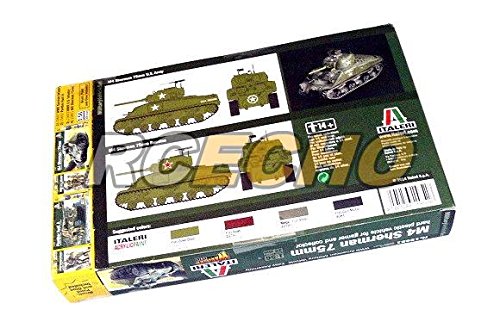 RCECHO® ITALERI Military Model 1/56 M4 Sherman 75mm Scale Hobby 15651 T5651 with 174; Full Version Apps Edition – Bild 4