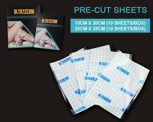 Tattoo Clear Film Bandage 10-Sheets (5.9 inch x 7.9 inch)