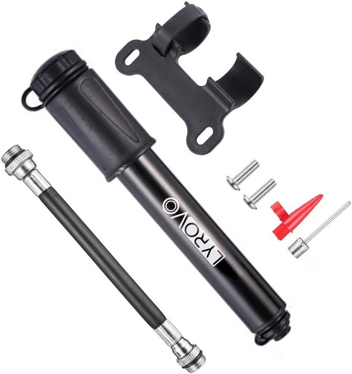 Lyrovo Aluminium Pump for Cycle, Bicycle, Car, Football and Balloon Foot Pump Tire Inflator 17 x 3 x 3 cm, Black (B0DB8MLTZS) Amazon Price History, Amazon Price Tracker
