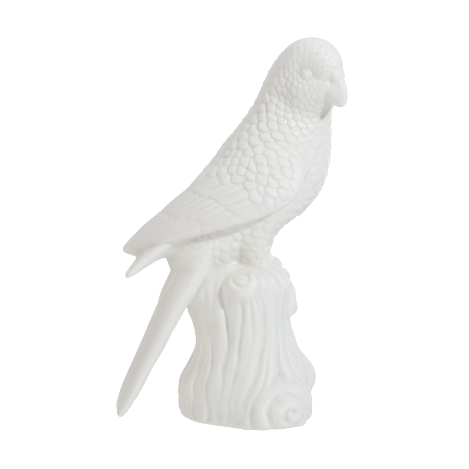 Figurine perroquet céramique blanche idée cadeau d'exception pour décoration intérieure
