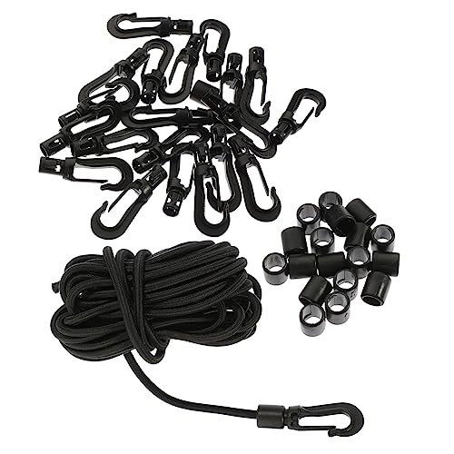 GRIRIW 1Set Kayak Elastic Paddle Straps with Buckles Durable Mooring Rope for Boat Yacht Canoe and Watercraft for Docking Outdoor Sports and Camping