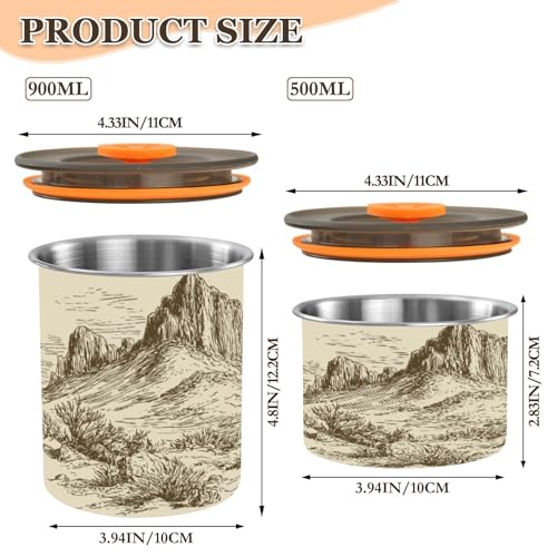 Envase de acero inoxidable para café 17oz con tapa hermética miniatura 2