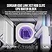 CORSAIR iCUE Link XC7 RGB Elite CPU Water Block - Transparent Flow Chamber - 24 RGB LEDs - Fits Intel LGA 1700, AMD AM5 and Older - White