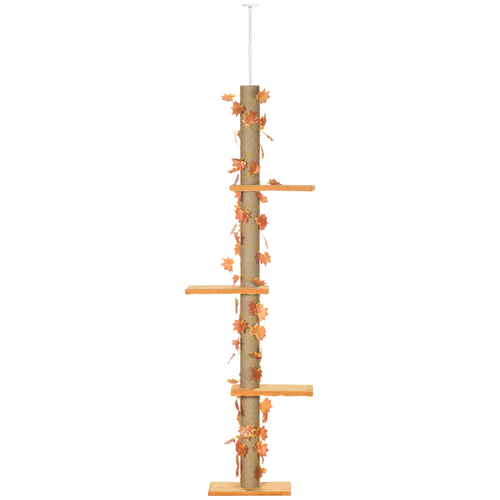 Pawhut Floor to Ceiling Cat Tree, 80