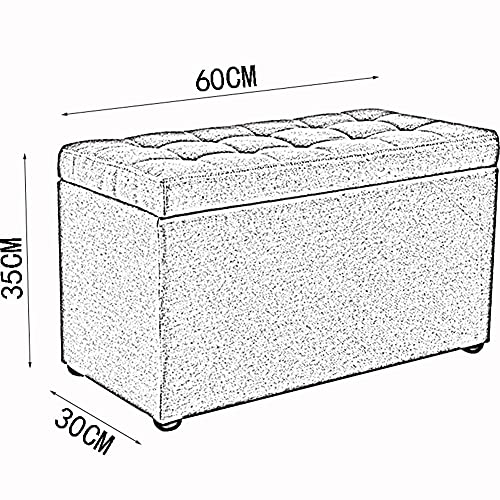Pouf coffre rangement bleu pour optimiser les petits salons encombrés - 5