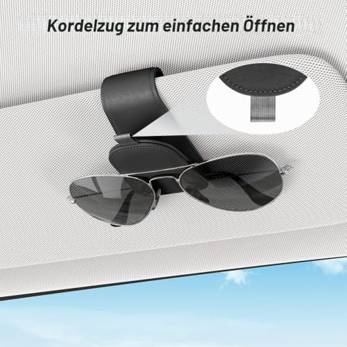 Sotfamily Magnetischer Brillenhalter für Auto Sonnenblende, 2 Stück – Ansicht 4