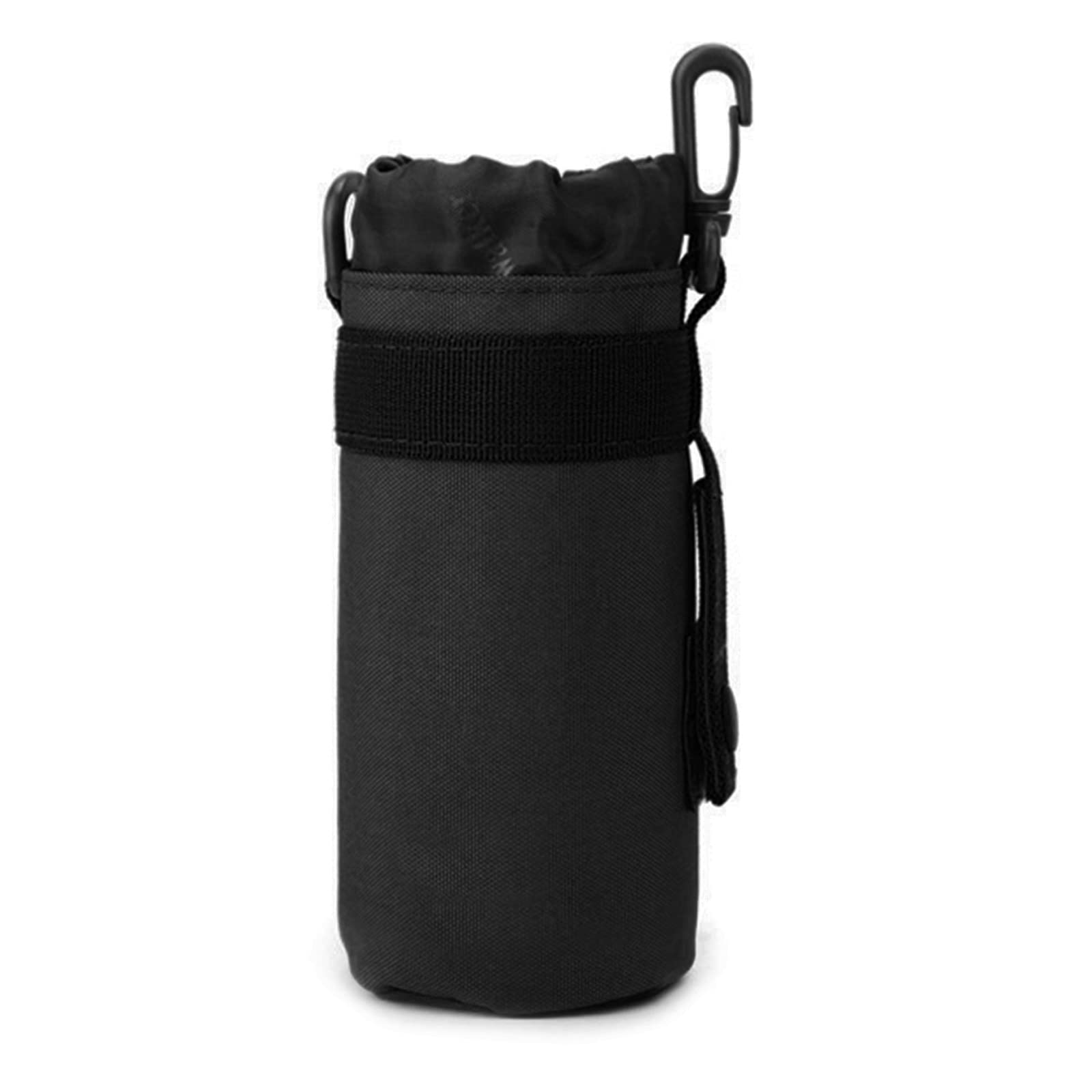 Wwhjr Black Water Bottle Holder Bag Nylon Water Water Bottle Carrier For Camping Hiking Travelling Water Bottle Bag Water Cup Sleeve Water Bottle Bag Water Cup Sleeve