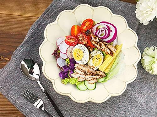 K'sキッチン リンカ カネコ 小兵 大鉢 24.7cm 八寸鉢 おしゃれ 日本製 美濃焼 磁器 陶器 和食器 国産 輪花 菊花 K