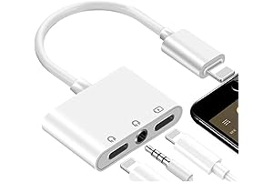 Lightning to Headphone Adapter, 3-in-1 iPhone Adapter