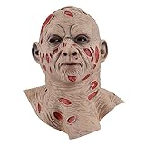STYLER Halloween Freddy Mask for Men Full Freddy Head Latex Masks for Adults Horror Movie Cosplay Halloween Easter Party