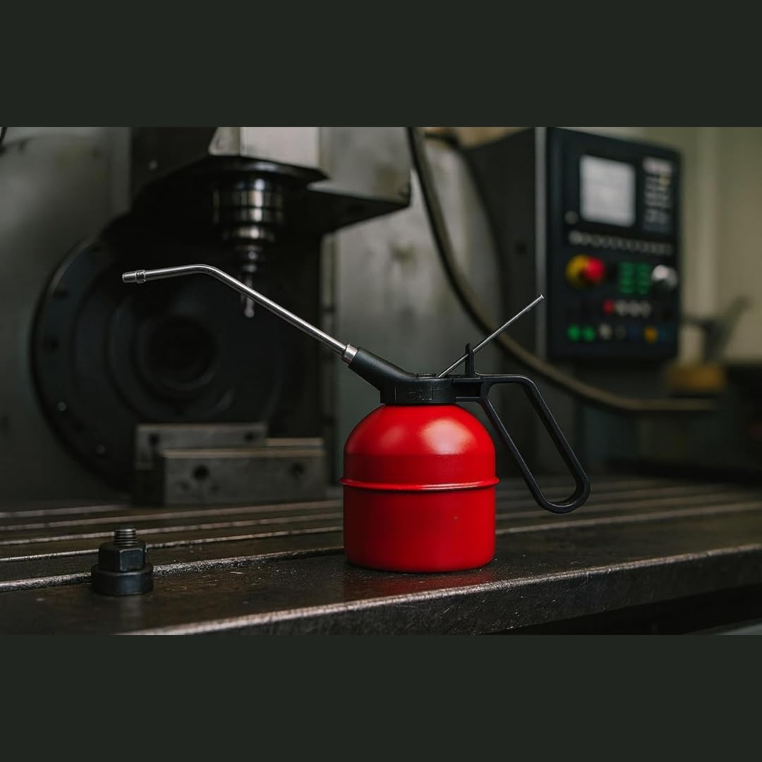 Jouis Metal Yağdanlık, Endüstriyel Yağlama Şişesi, Makine Yağı, İnce Akıtma Uç, Sızdırmaz Kapak, Otomotiv, CNC, Bakım Yağlık, Dayanıklı, Metal Uçlu, Kontrollü Akış, Ergonomik Tutuş (500 cc)