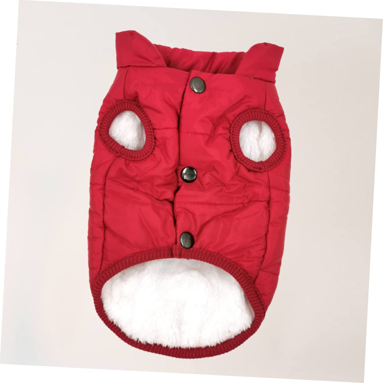 FRCOLOR 3pièces Gilet Hiver pour Chien Veste Chaude Et Confortable pour Animaux De Compagnie Vêtement Extérieur pour Promenades Hiver Rouge XS