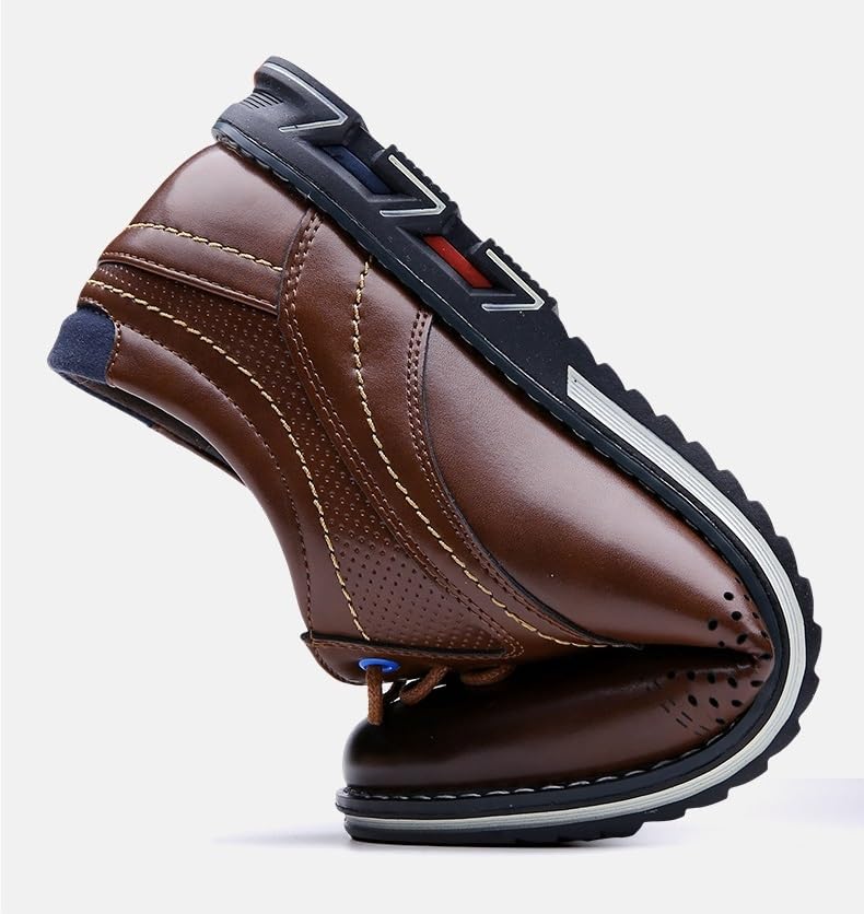 Men’s Dress Shoes Casual Business Oxford Derby Orthopedic Leather Shoes Comfortable Walking Shoes4