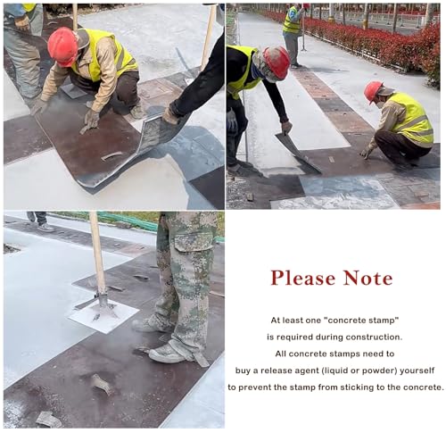 Tapis de tamponnage pour béton à texture de bois de 2m de long - 8