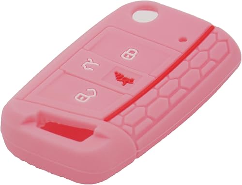 Miniatura 5 de LemSa Paquete de 2 fundas protectoras para llavero de entrada sin llave para VW Volkswagen Golf Alltrack Sportwagen GTI Tiguan Atlas Polo Skoda