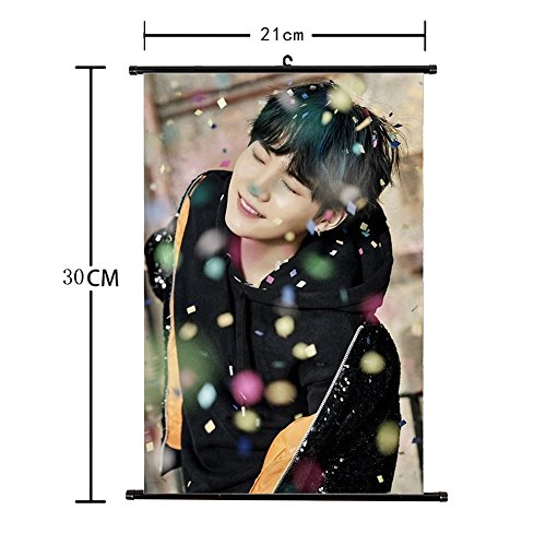 Grapes Garden Kpop BTS Bangtan Boys Love Yourself Cartes Photo Peintures Suspendues Art Peinture Wall Scroll Poster Décoration de la Maison et Chambre- You Never Walk Alone H7