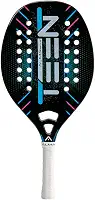 Raquete Beach Tennis Infantil Carbono 1K Teen Alma Preta Alma Genius