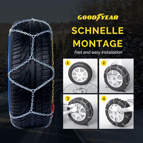 Goodyear 77912: "G9" Schneeketten, 9 mm, Größe 110, Zertifizierung TUV und ÖNORM – Ansicht 6