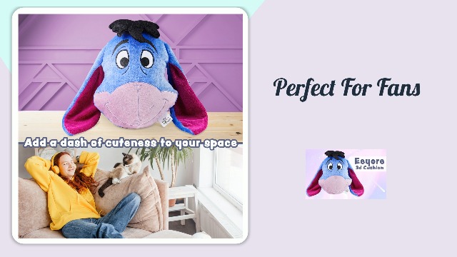 Amazon.com: Disney 3D Plush Pillow Cushions for Bed Kids Throw