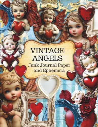 Vintage Angels Junk Journal Paper and Ephemera: Antique Porcelain Cute and Beautiful Images for Journaling Scrapbooks Decoupage and Cardmaking image 2