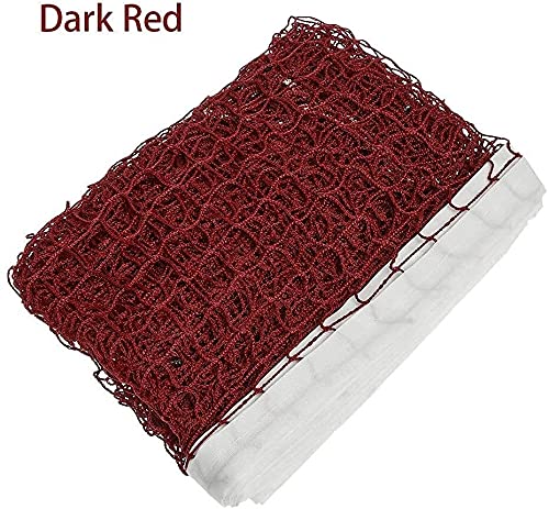 HTDHS Badminton Net 6.1m x 0.79m Draagbare 20"Standaard Training Badminton Net Duurzaam Lichtgewicht Shuttle Mesh Outdoor Sports Entertainment (Color : Dark Red) - Image 3