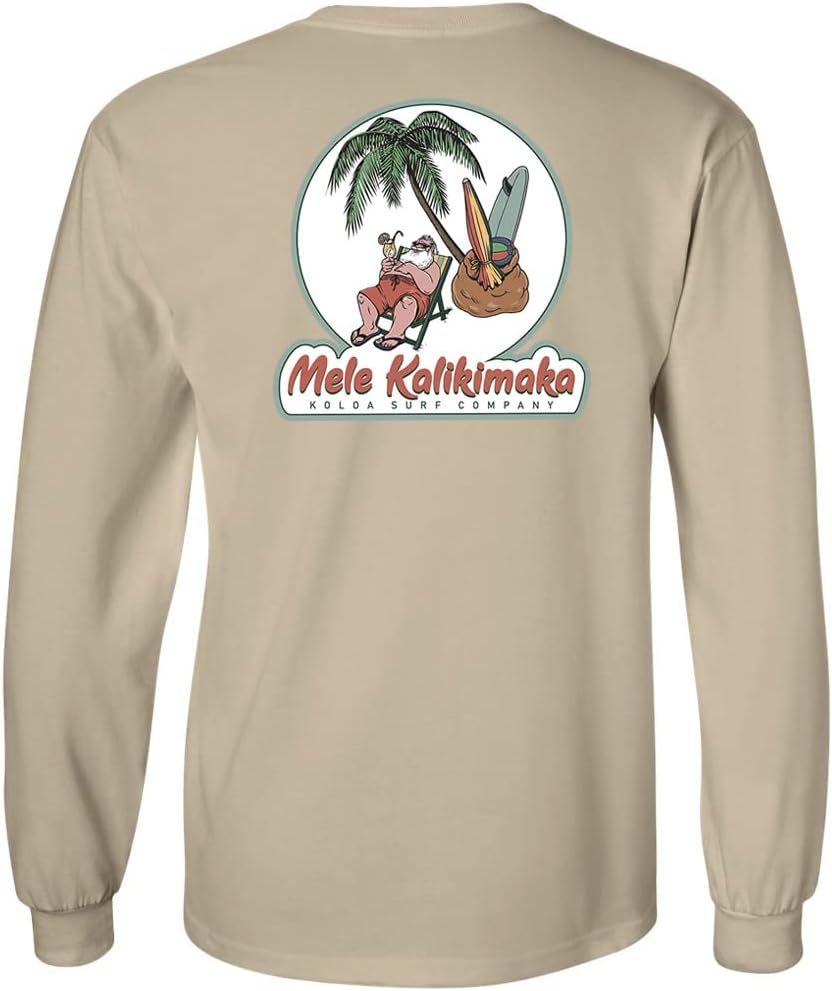 Koloa Surf Men's Christmas Logo Long Sleeve T-Shirt Collection