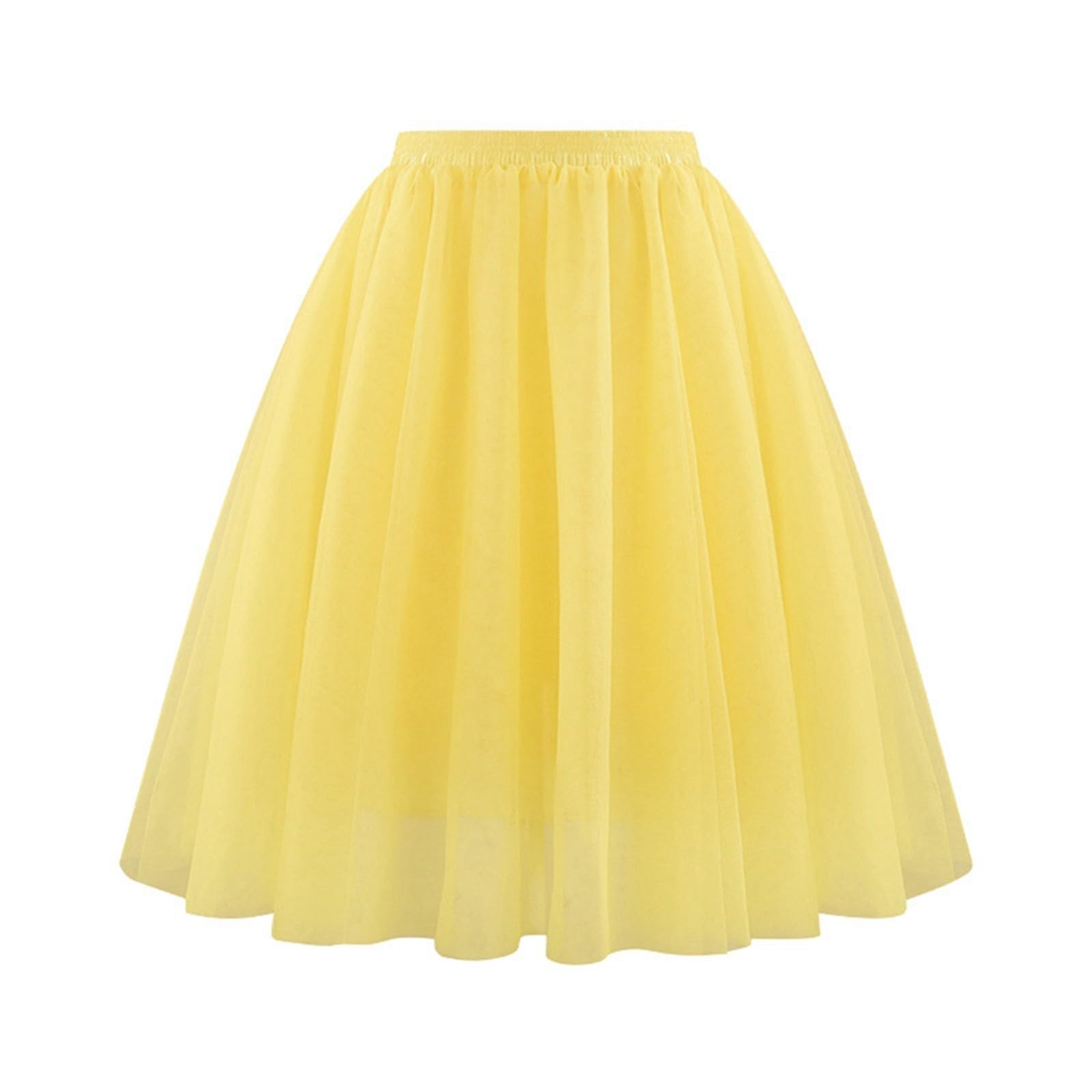 Falda de malla suave plisada estilo sofisticado de longitud maxi 3