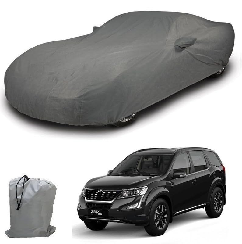 Image of ARCUATE Triple Layer Custom fit Car Body Cover for Mahindra XUV 500 |Top Layer Dustrproof | Middle Layer Waterproof | Bottom Layer Scratch Protection | Outdoor Indoor Fabric