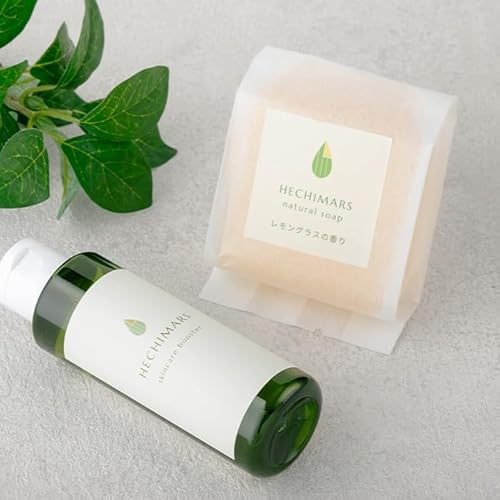 合同会社ICHI s697 HECHIMARS スキンケアセット (化粧水(導入水):約120ml×1本&洗顔石けん:約100g×1個[レモングラスの香り]) 鹿児島 石けん 洗顔石鹸 固形石鹸 洗顔料 へちま 馬油 ヘチマ スキンケア レモングラス 導入水 導入化粧水 セット 詰め合わせ [合同会社ICHI]