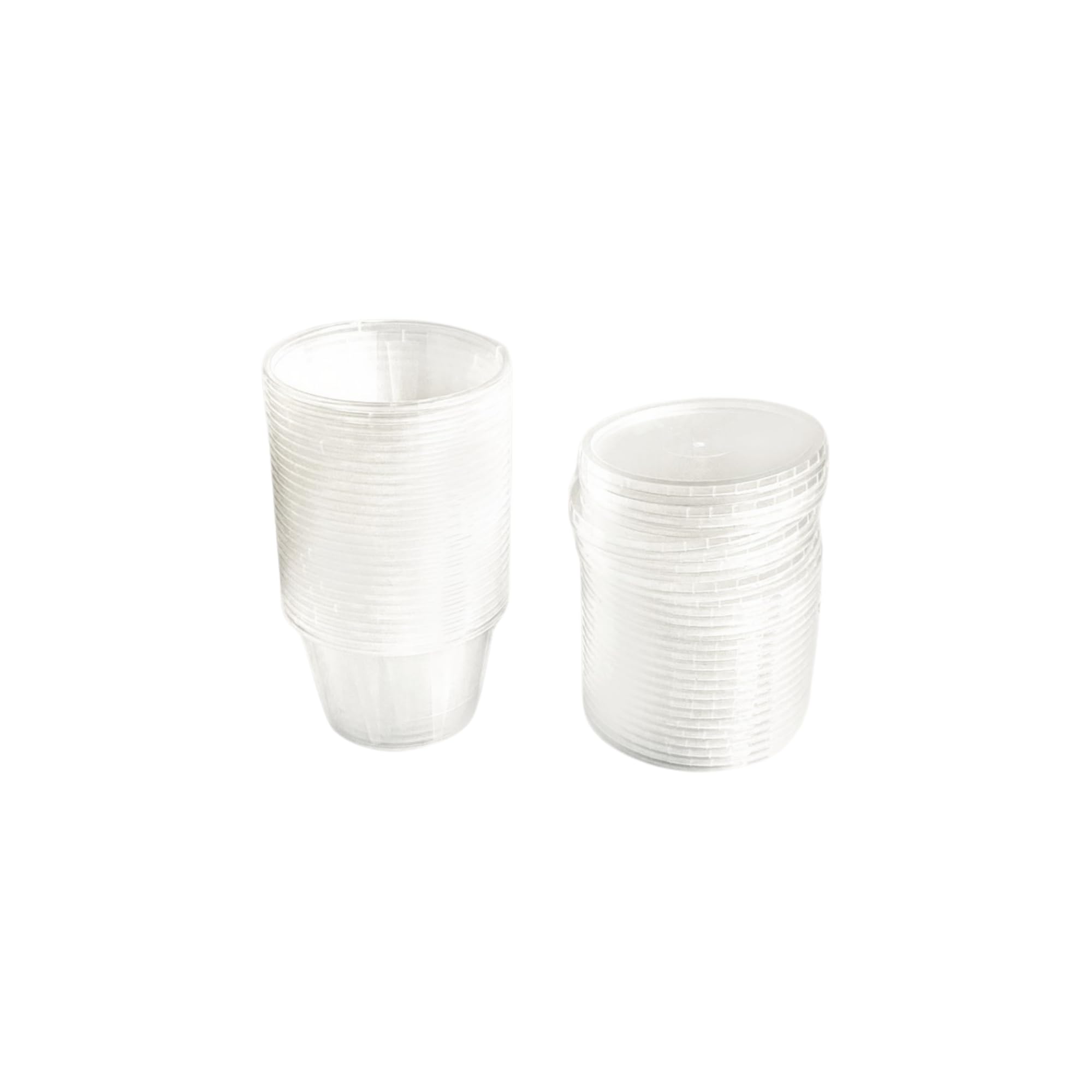 Opus Vita Deli Cups - Spiderlings/Slings - Jumping Spiders - Baby Enclosures made Spider Habitat 1 Pot (Base and Lid) Sample - 3