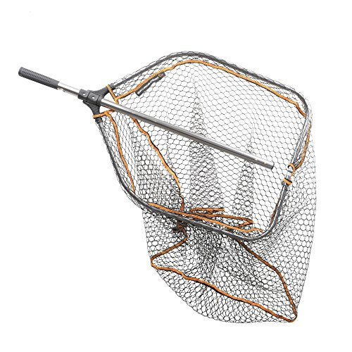 Savage-Gear-Pro-Folding-Rubber-Large-Mesh-Landing-Net-L-65x50cm-Kescher-Angelkescher-Fischkescher-Unterfangkescher-Raubfischkescher-Hechtkescher