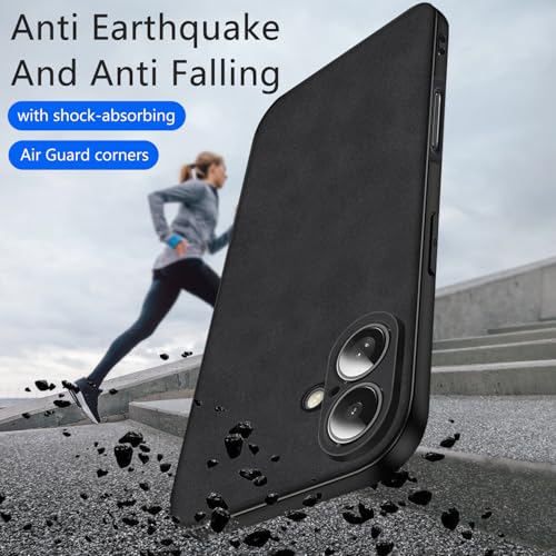 Coque iPhone 16 Plus étui en cuir TPU antidérapant, protection mince de luxe 2024 - 6
