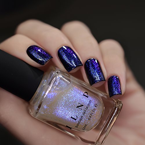 Image of ILNP Abyss - Glowing Blue, Deep Purple Iridescent Topper Nail Polish