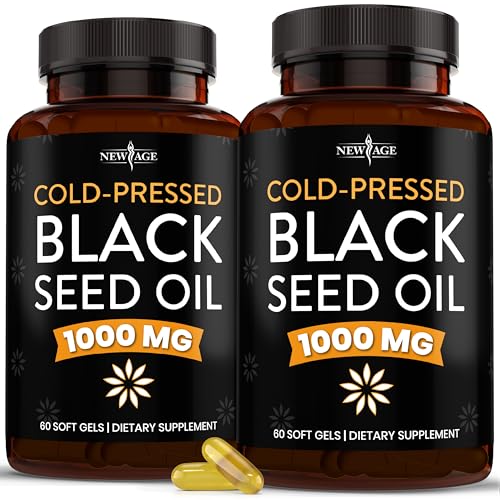 New Age Black Seed Oil Softgels - Nigella Sativa (120 Softgels)