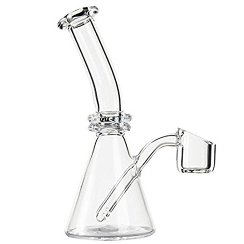 XLBONG Exquiste Small Beaker Bong for Smoking Water Pipe Fancy Glass Water Smoking Pipe