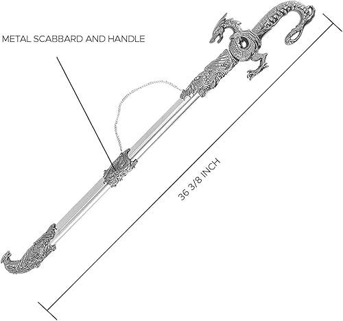 Miniatura 2 de Saint George Dragon Saber Fantasy Knight Sword - Dull Blade - for Collections, Gifts