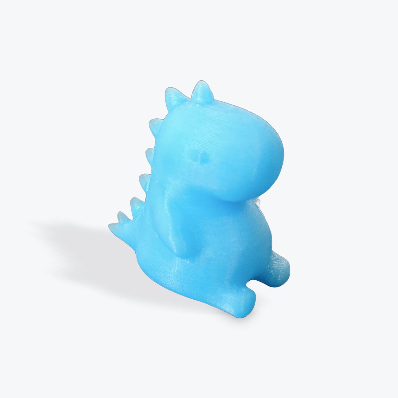 Chubby Dino Figurine: Stand Out with this Unique 3D Creation (Glow In The Dark Blue)
