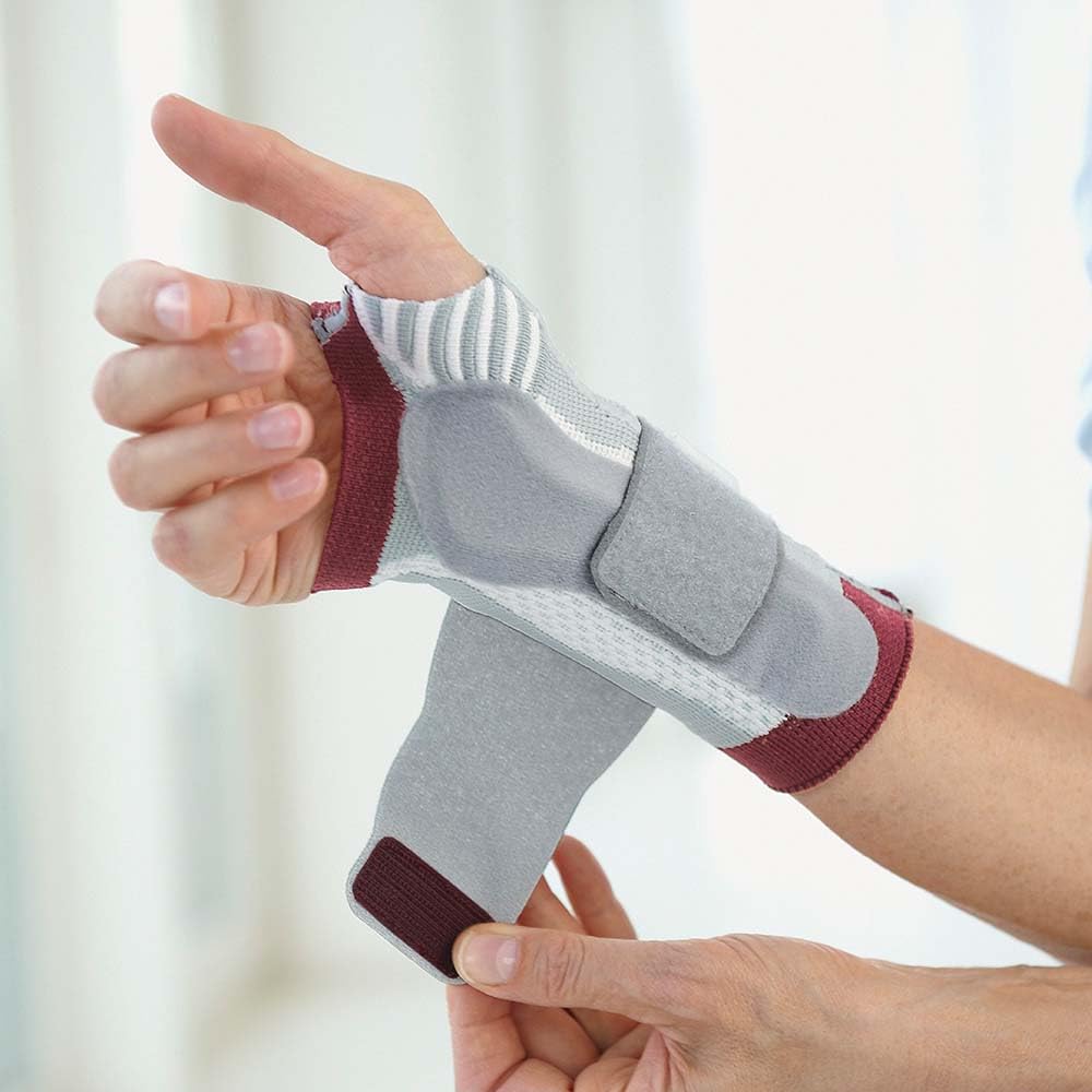Actimove Professional ManuMotion Wrist Support | Wrist Brace with Thumb Support for Arthrosis, Rheumatoid Arthritis, Sprains, Tendon, Soft Tissue & Ligament Injuries, Postoperative Care | Charcoal, Left, 2X-Large