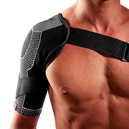 McDavid 4 Way Elastic Shoulder Wrap, Small, Black