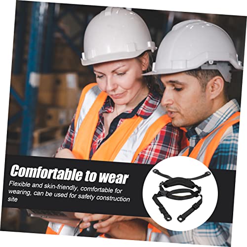 Casque de sécurité avec sangle élastique et mentonnière ajustable accessoire de chantier YARNOW - 7