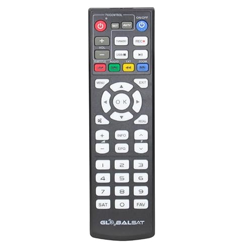 Controle Remoto Para Receptor Globalsat Gs-120 - Acompanha Aparelho
