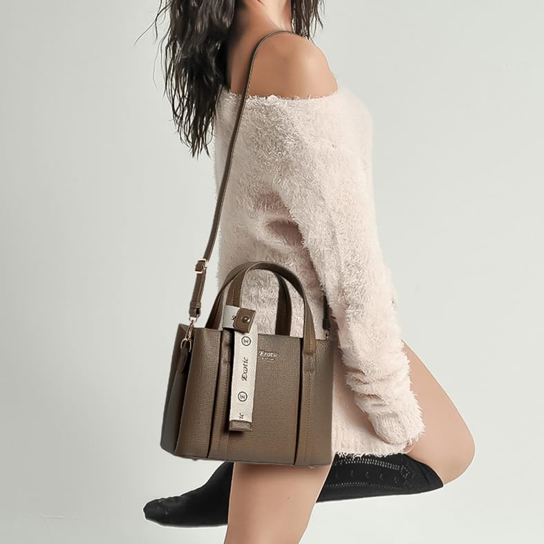 Image of EXOTIC Premium Ivory Chic Edition Urban Luxe Hand & Sling Bag for Women | Stylish PU Leather Tote with Spacious Compartments & Detachable Strap