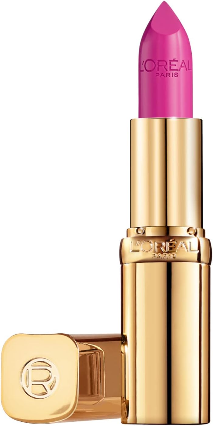 L’Oréal Paris – Color Riche Satin Lipstick – 112 Paris Paris – Roze – Verzorgende lippenstift verrijkt met Arganolie – 4,54 gr