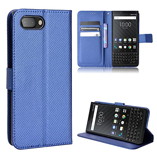 Coque Cuir pour Blackberry KEY2 Coque Housse Etui Cover,Coque pour Blackberry KEY2 Key 2 BBF100-1 BBF100-2 BBF100-6 Coque Etui en Cuir PU pour téléphone...