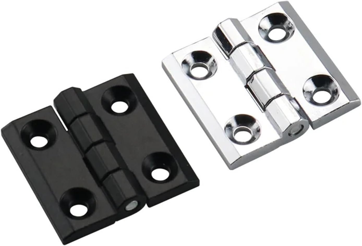 Zinc Alloy Square Hinges Industrial Electrical Equipment Machine Tools Screws Hardware Accessories 1Pcs(Blue)