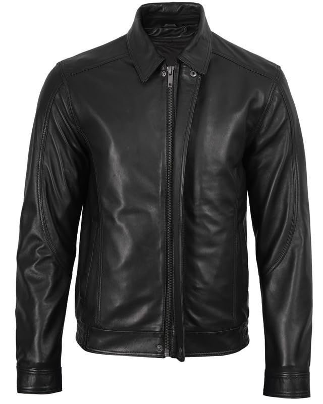 Image of Blingsoul Leather Jacket Men, Black and Brown Leather Jackets For Men